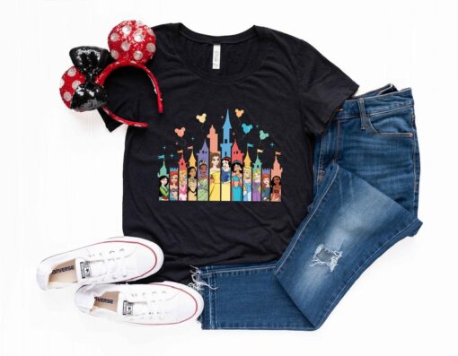 Disney Princesses Castle Shirt, Disney Princess Shirt, Women Disney Vacation Shirt, Princess Shirt