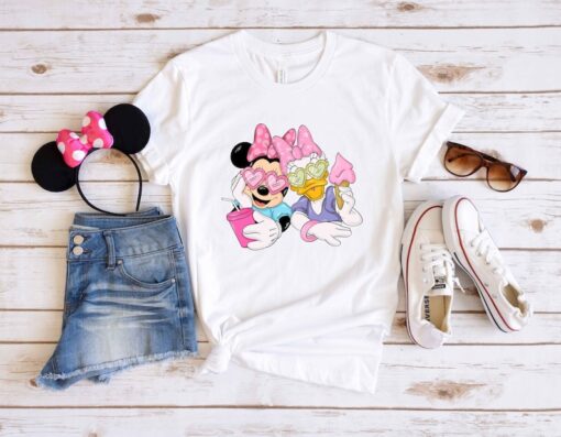 Minnie and Daisy Summer Vibes Shirt, Disney Besties Shirts, Disney Shirt for Women, Disneyland Best Friends Shirts