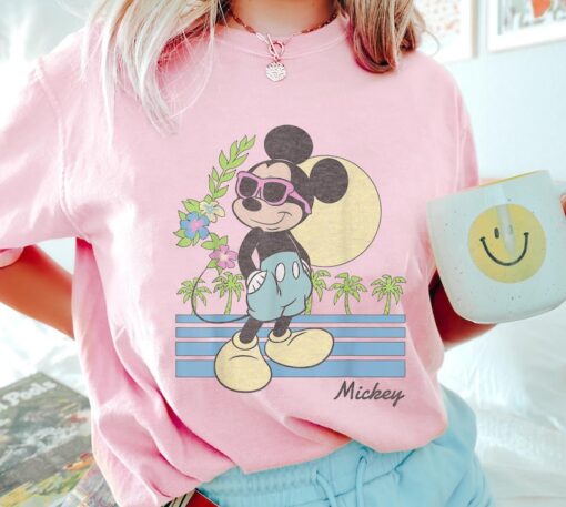 Mickey Retro Beach Shirt, Mickey and Friends T-shirt, Summer Vibes, Beach Vacation, Disneyland Trip, Holiday Tee