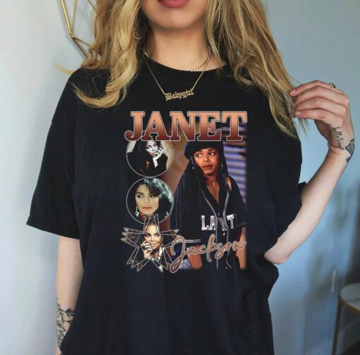 Vintage Janet Jackson T Shirt, Janet Jackson Retro 90s Shirt, Janet Jackson Merch, Janet Jackson Fan Gifts Men Women