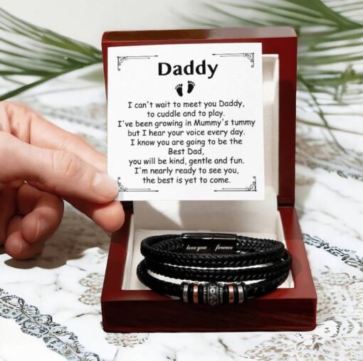 Dad Bracelet Gift, Birthday, Christmas, Fathers Day Gifts, Jewelry for Dad, Gift for Father from Daughter, To My Dad