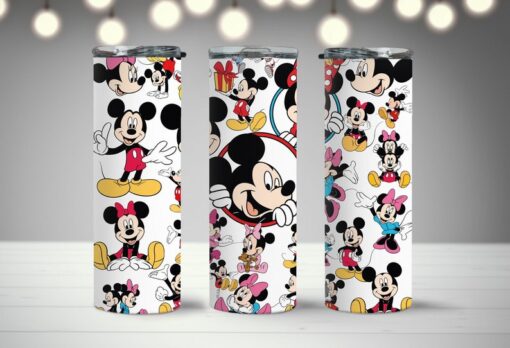 Disney Tumbler, 20 oz Tumbler 3D Inflated, Mickey Mouse Tumbler, Disney Character Tumbler, Disneyworld Tumbler