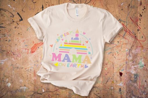 Disney Happiest Mama On Earth Shirt, Disney Mama Shirt, Disney Mom Shirt, Gift For Mom, Disney Castle Mother's Day Shirt