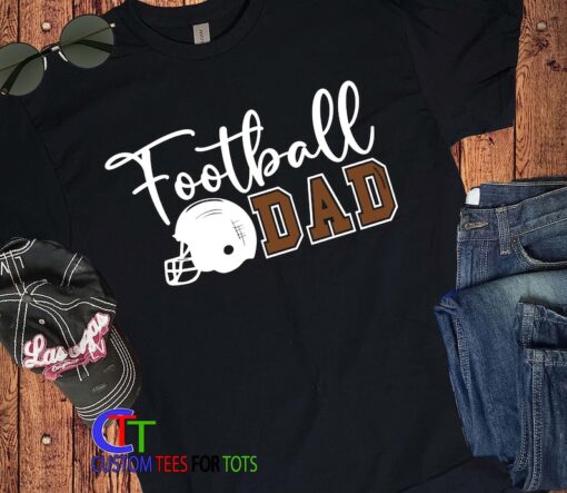 Football Dad Shirt - Sports Football Tshirt - i love football- Daddy Cheerleader - Fathers day gift for dad- dad