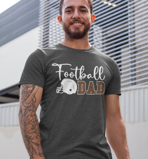 Football Dad Shirt - Sports Football Tshirt - i love football- Daddy Cheerleader - Fathers day gift for dad- dad