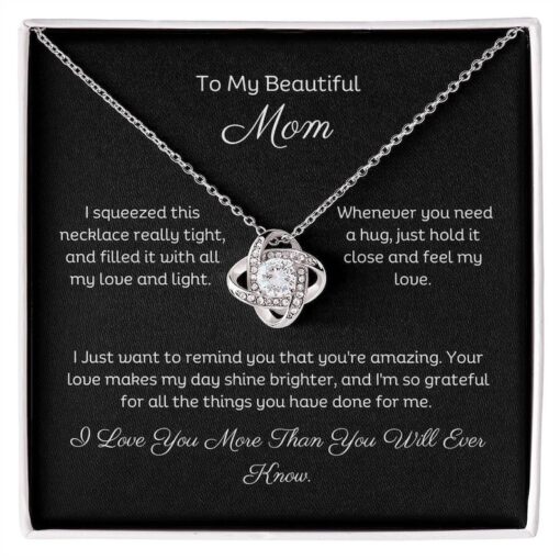 To My Mom Necklace Pendant, Personalized Gift For Mom, Christmas Gift, Birthday Gift For Mom