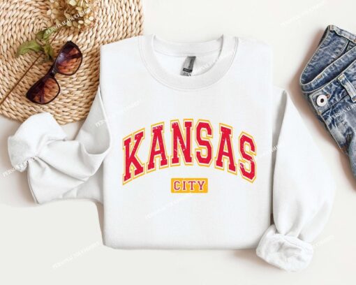 Kansas City Football Shirt, Kansas City Football Sweatshirt, Vintage Kansas City T-Shirt, Kansas City Football T-Shirt