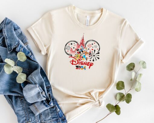 Disney 2024 Shirt, Mickey Head Disneyland Shirt Sweatshirt Hoodie, Mickey And Friends Tee, Disneyworld Family Shirt