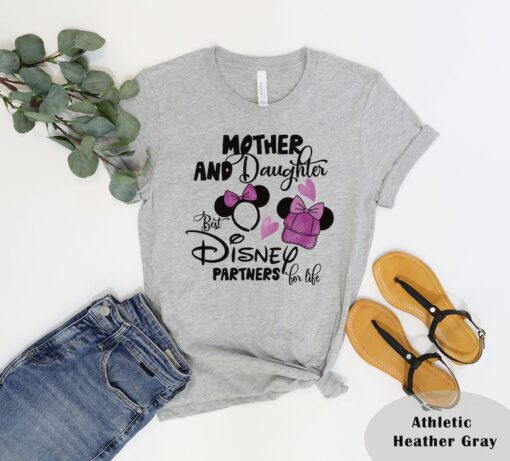 Disney Mother Daughter Shirt, Disney Trip T-Shirt, Best Trip Partners Tee, Disney Matching Shirt, Minnie Head Mom Shirt