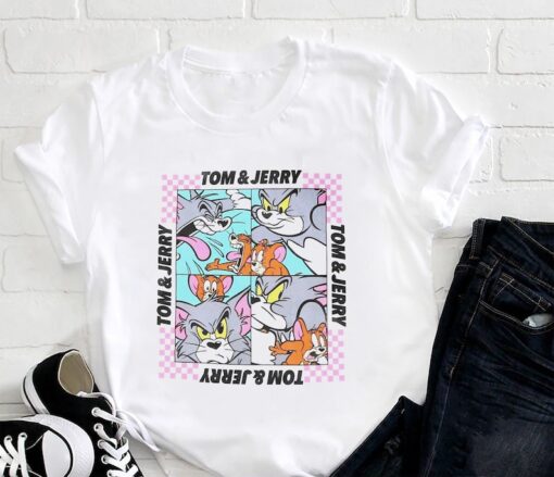 Tom And Jerry Cat And Mouse Funny T-Shirt, Tom And Jerry Shirt Fan Gifts, Tom And Jerry Cartoon Network Shirt