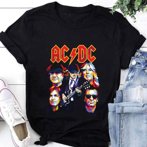 AC/DC Vintage T-Shirt, ACDC Shirt Fan Gifts, Acdc Graphic Tee, Acdc Retro Shirt, Acdc Band Shirt, Acdc Tour Shirt