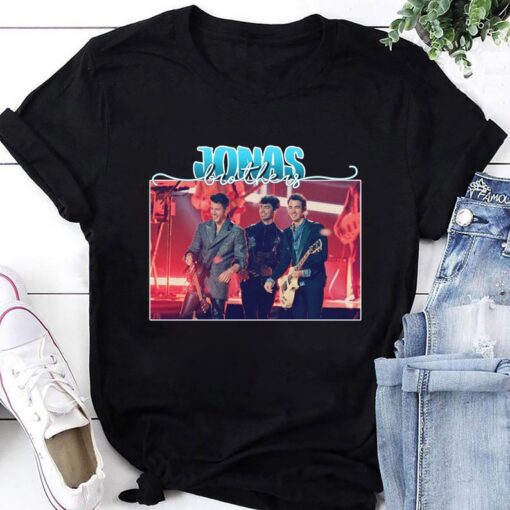 Jonas Brothers Band T-Shirt, Vintage Jonas Brothers Shirt Fan Gifts, Jonas Brothers Five Albums One Night Shirt