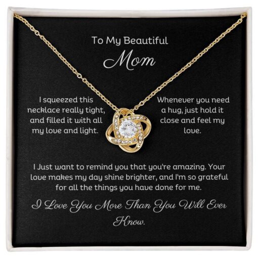 To My Mom Necklace Pendant, Personalized Gift For Mom, Christmas Gift, Birthday Gift For Mom