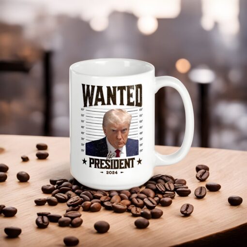 Trumpmugshot Coffee Cup, Wanted Trumpmug, Trumpmugshot Mug, Trump Mug Shot, Trump 2024 Mug, Official Mugshot Coffee Mug