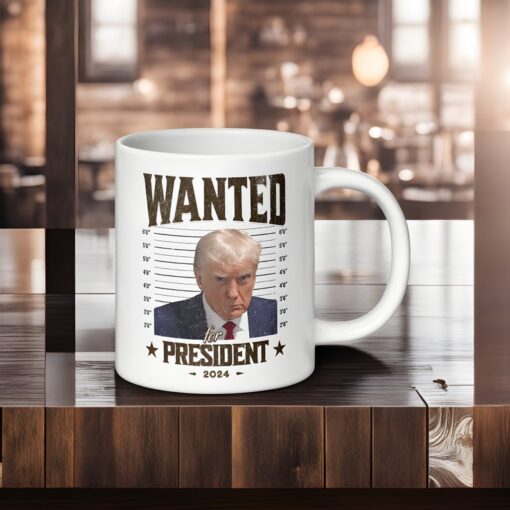 Trumpmugshot Coffee Cup, Wanted Trumpmug, Trumpmugshot Mug, Trump Mug Shot, Trump 2024 Mug, Official Mugshot Coffee Mug