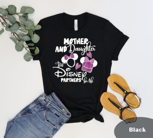 Disney Mother Daughter Shirt, Disney Trip T-Shirt, Best Trip Partners Tee, Disney Matching Shirt, Minnie Head Mom Shirt