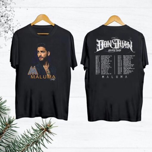 Maluma Don Juan Tour Dates Shirt, Graphic Maluma North American Tour 2023 Shirt, Maluma Fan Gift Shirt