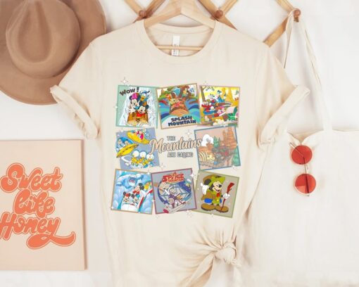 Disney The Mountains Are Calling And I Must Go T-shirt, Mickey And Friends Thunder Space Splash Tee