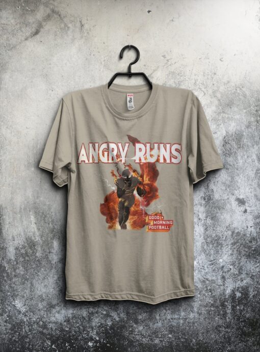 Angry Runs T-Shirt, Kyle Brandt Shirt, Football 2023, Good Morning, Football Inner Scepter 2023 Tour, Football shirt