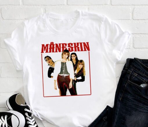 Graphic Maneskin Måneskin Band Shirt, Maneskin Rush World Tour 2023 Shirt, Maneskin Rock Band Shirt Fan Gift