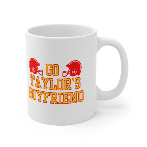 Go Taylor's Boyfriend Mug Fan Gift for Her Football Travis and Taylor Era Love Story Kansas City Mug Gift for Taylor