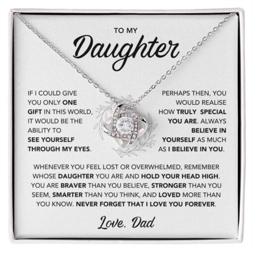 My Daughter, Gift From Dad, Daughter Necklace, Gift for Daughter from Dad, Father Daughter Necklace