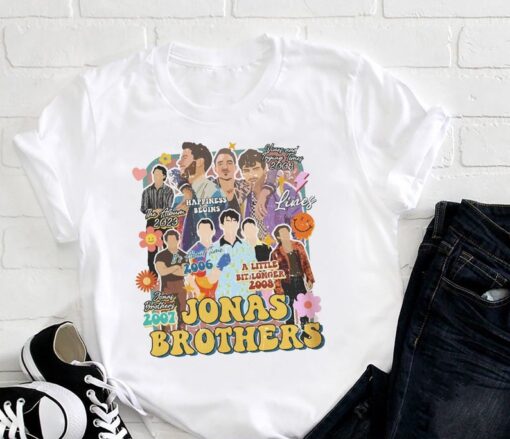 Graphic Jonas Brothers Album Title Shirt, 2023 Five Album One Night Jonas Brothers Shirt, Jonas Brothers Fan Gift Shirt