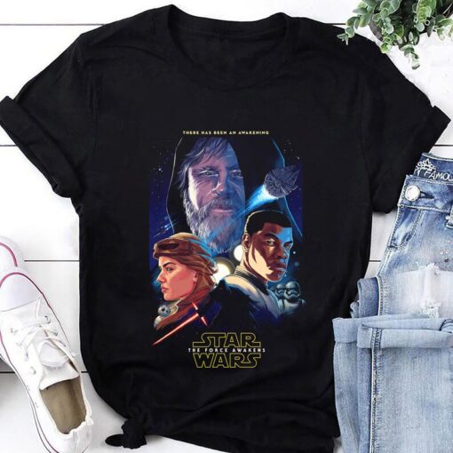 Star Wars The Force Awakens T-Shirt, Star Wars Shirt Fan Gift, Star Wars Lover Shirt, Star Wars Movie Shirt