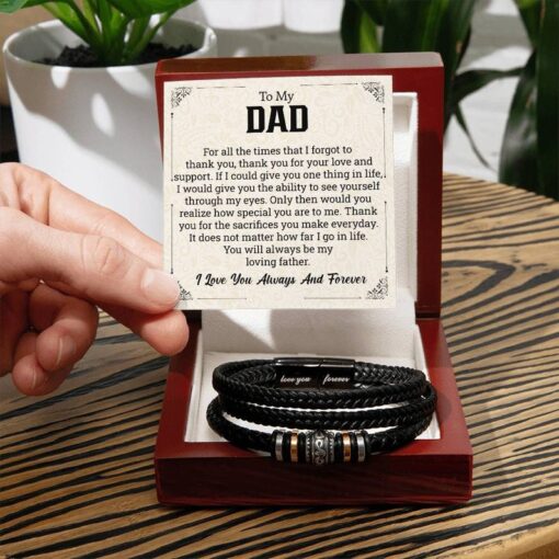 To My Dad Bracelet, Gifts For Dad, Gift From Son, Father Daughter Gift, Papa Gift, Sentimental Gift For Father