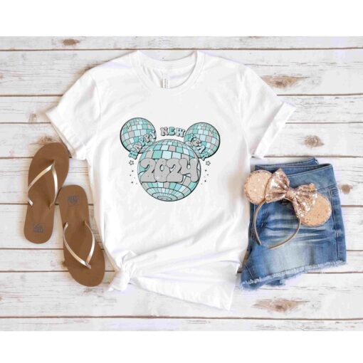 New Years Disney Shirt | Happy New Years 2024 | Retro Disney Disco New Years Shirt | Disneyworld New Years