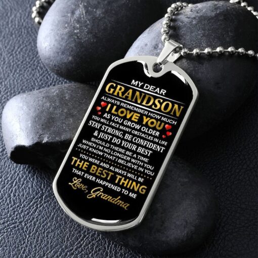 My Dear Grandson, Dog Tag