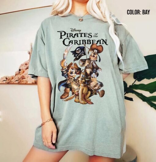 Pirates of the Caribbean Disneyland Shirt, Mickey and Friends Shirt, Retro Mickey Shirt, Disneyland Shirt