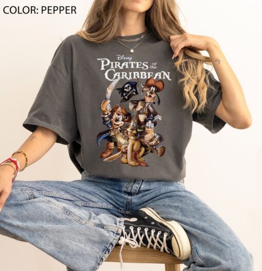 Pirates of the Caribbean Disneyland Shirt, Mickey and Friends Shirt, Retro Mickey Shirt, Disneyland Shirt