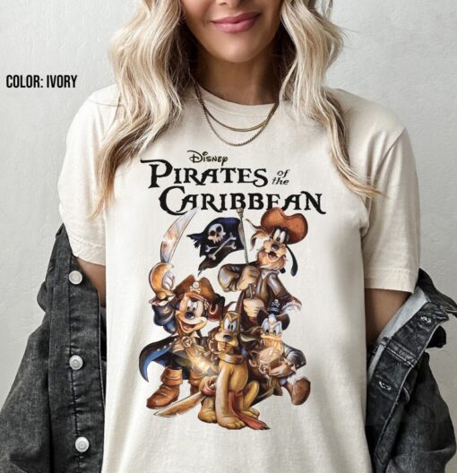 Pirates of the Caribbean Disneyland Shirt, Mickey and Friends Shirt, Retro Mickey Shirt, Disneyland Shirt