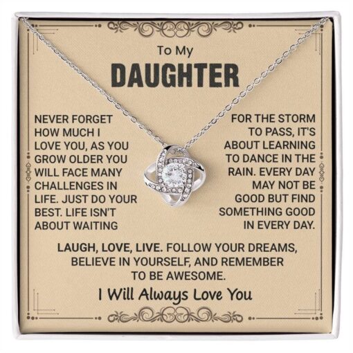 To My Daughter Necklace, Gift For Daughter From Dad, Mother Daughter Gifts, Father Daughter Necklace, Gift For Daughter