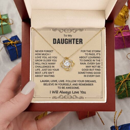 To My Daughter Necklace, Gift For Daughter From Dad, Mother Daughter Gifts, Father Daughter Necklace, Gift For Daughter