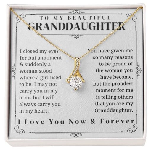 To My Granddaughter - Alluring Beauty Necklace