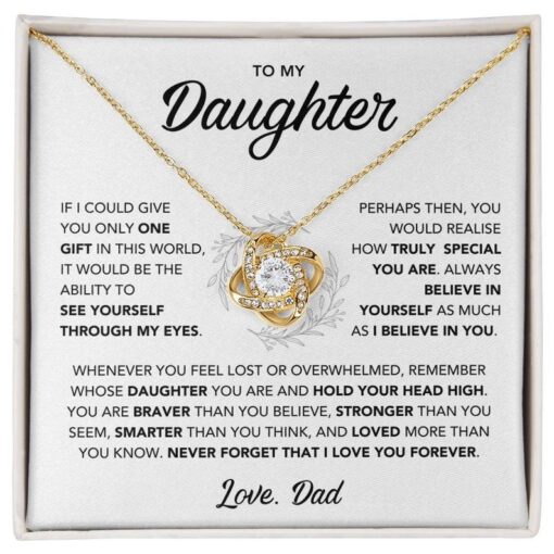 My Daughter, Gift From Dad, Daughter Necklace, Gift for Daughter from Dad, Father Daughter Necklace