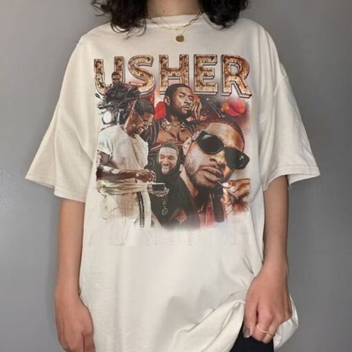 Vintage Usher Shirt, My Way The Vegas Residency Tour Sweatshirt, The Vegas Residency, American Singer