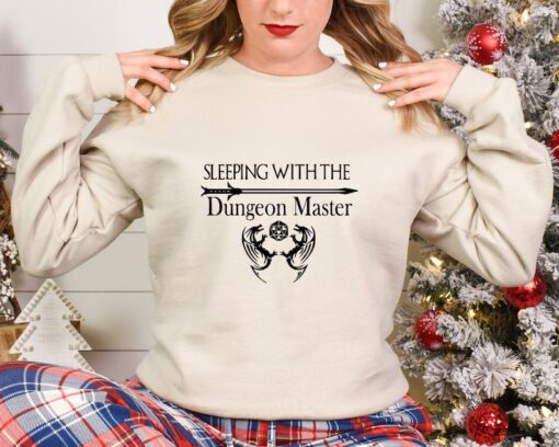 Sleeping with the Dungeon Master, Game Shirt, D&D Shirt, DandD Role Playing, Family Game Night, Dungeons and Dragons