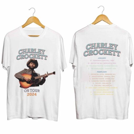 Charley Crockett 2024 Tour Shirt, Charley Crockett Fan T-Shirt, Charley Crockett 2024 Concert Shirt