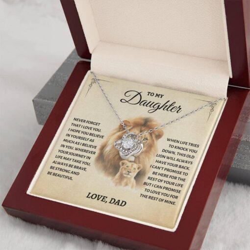 To My Daughter Necklace Gift from Dad, Sentimental Gift for Daughter Birthday Christmas, Daughter Father Gift