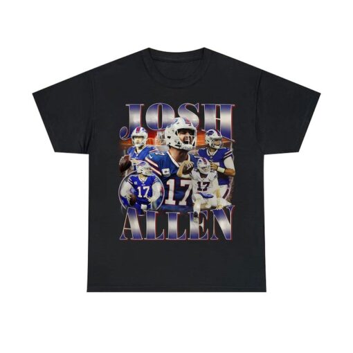 Vintage Josh Allen shirt, Football shirt, Classic 90s Graphic Tee, Unisex, Vintage Bootleg, Gift, Retro