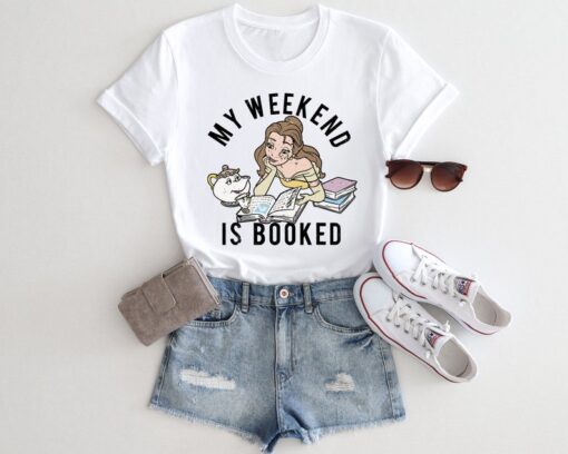 My Weekend Is Booked Shirt, Princess Belle's Book Shop Tee, Librarian Shirt, Bookworm Shirt, Librarian Gifts