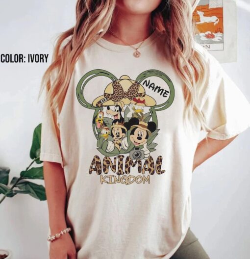 Disney Animal Kingdom Shirts, Animal Kingdom Custom Name Shirts, Animal Kingdom Family Matching Shirts