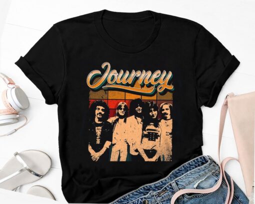 Journey Rock Band 90s Vintage Shirt, Journey Band Freedom Tour 2024 Shirt, Journey Band Merch, Journey Fan Gift Shirt