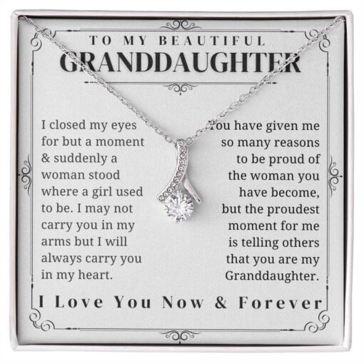 To My Granddaughter - Alluring Beauty Necklace