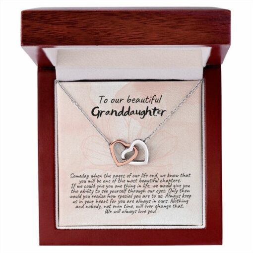 Granddaughter necklace, Christmas Gift from grandparents, Birthday gift, Valentines Day gift, Graduation gift