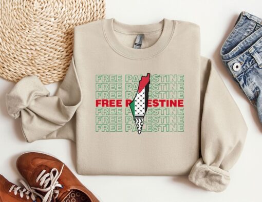 Free Palestine Gaza Sweatshirt, Palestine Hoodie, Activist Sweat, Equality Hoodie, Human Rights Sweater