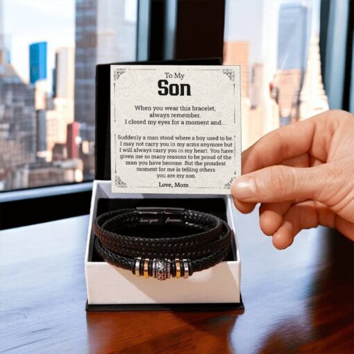 To My Son Bracelet, Gift For Son, Mother To Son Gift, Meaningful Gift For Son,Son Gifts From Mom, Mom And Son Gifts